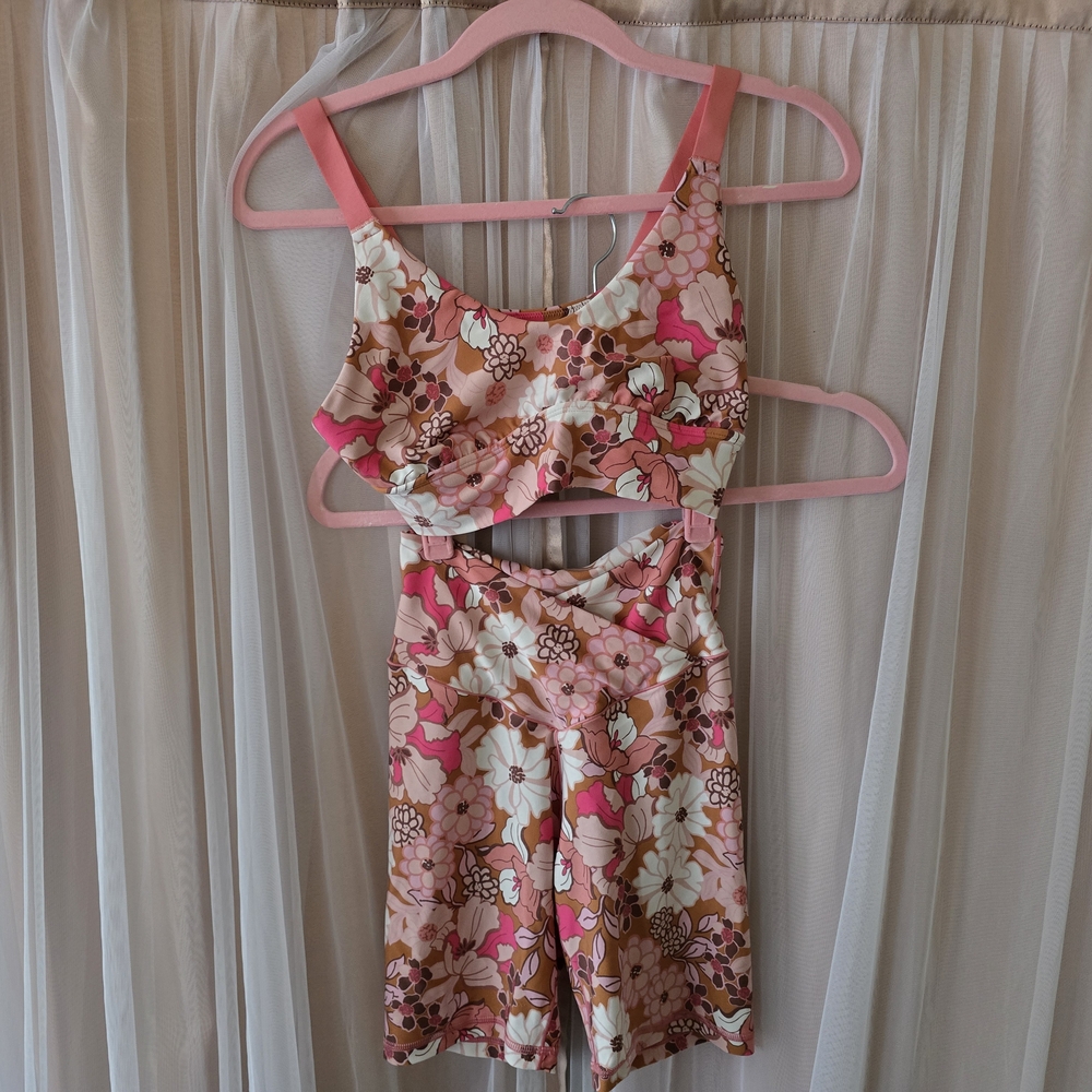 Floral Offline By Aerie workout Set